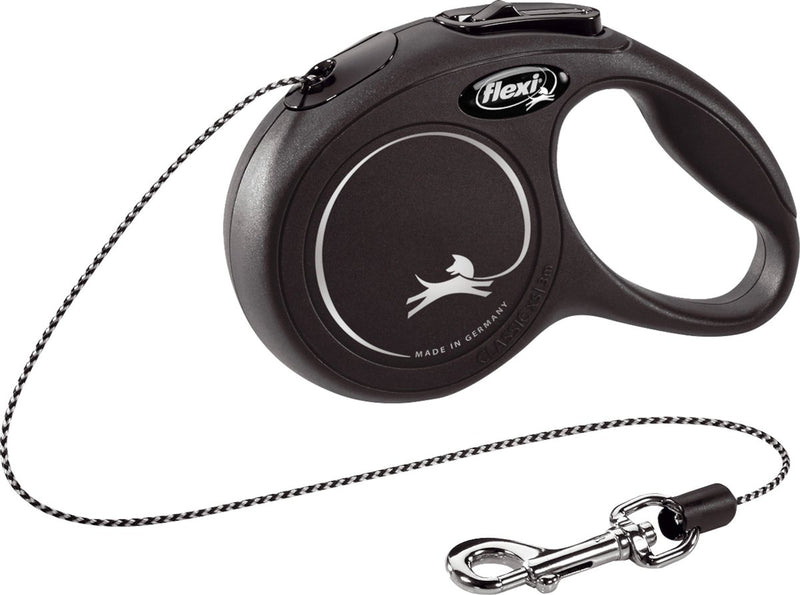 Flexi rollijn classic cord zwart