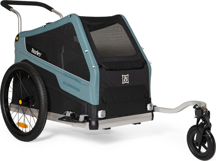 Burley bark ranger xl fietskar – fietskar dieren – fietskar hond – inklapbaar – jogger – zwart blauw