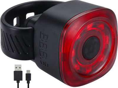 Bbb cycling spirit minilamp achterlicht fiets - fietsverlichting usb oplaadbaar - fietslampje inclusief zadelrailsbeugel - 12 lumen - waterdicht - lange accuduur - bls-226
