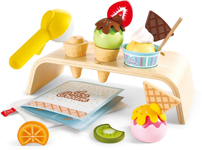 Hape houten speelgoed ijssalon speelset - - vanaf 24 maanden