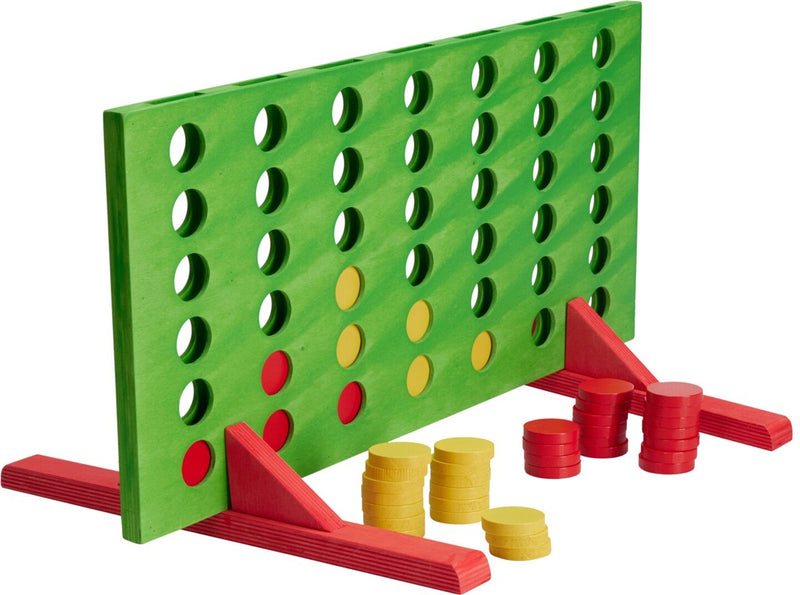 Houten 4 op een lijn spel