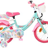 Volare unicorn kinderfiets - meisjes - 14 inch - groen