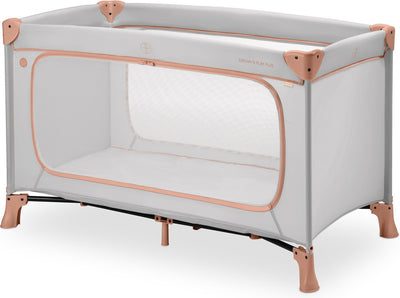 Hauck dream n play plus - campingbedje - extra grote doorgang - dusty cork
