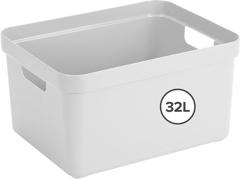 Sunware sigma home opbergbox 32l - 44.5x34.5x24.3 cm - wit