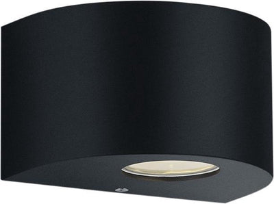 Rl live your light reality rosario - wandlamp - zwart mat - incl. 2x smd 2w - buitenverlichting - ip44