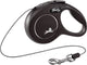 Flexi new classic cord - rollijn katten - new classic cat koord xs zwart