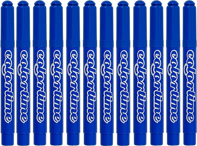 Colortime stift, 5 mm lijn, azuur transparant gl, 12 stuks