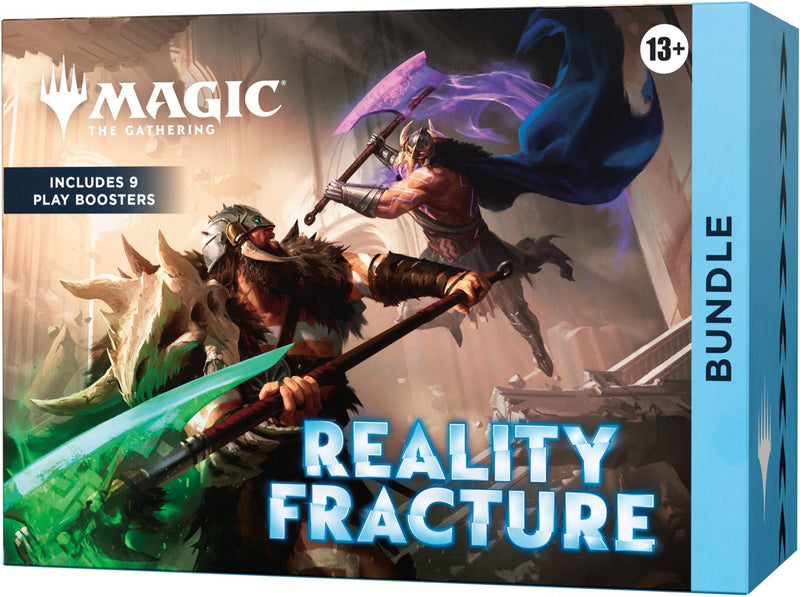 Magic the gathering magic: the gathering reality fracture bundle | includes 9 play boosters, 30 lands, 1 foil alt-art promo card + exclusive accessories