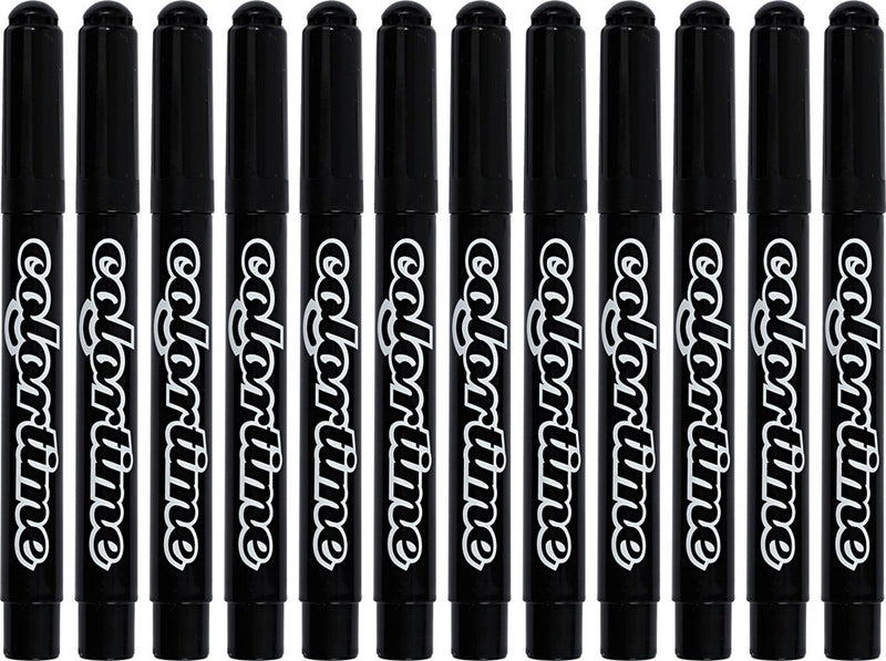 Colortime zwarte jumbo stiften, 12st.