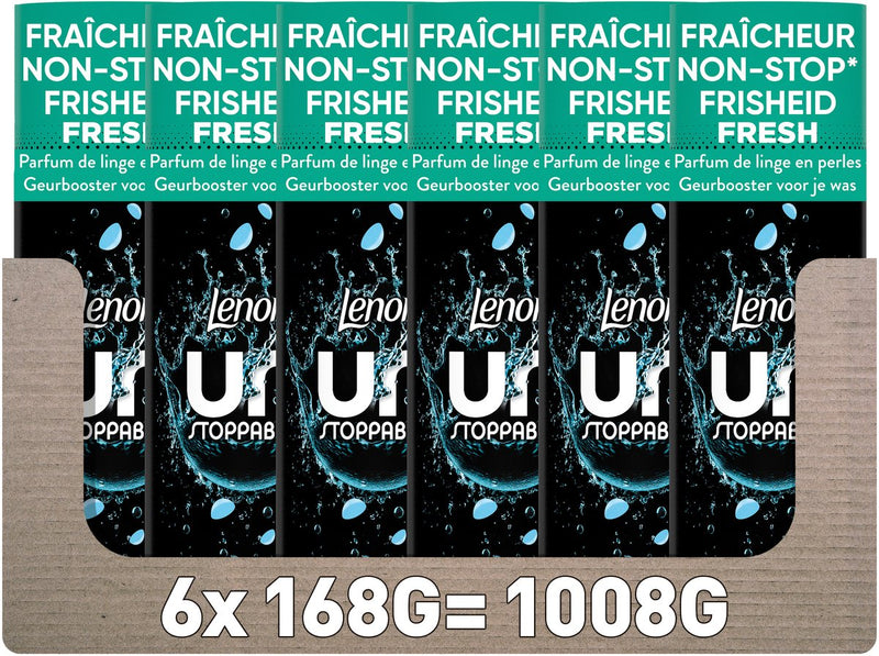 Lenor unstoppables geurbooster fresh scent - 6 x 168 gram - wasparfum