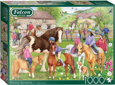 Jumbo legpuzzel falcon riding school 1000 stukjes puzzel.