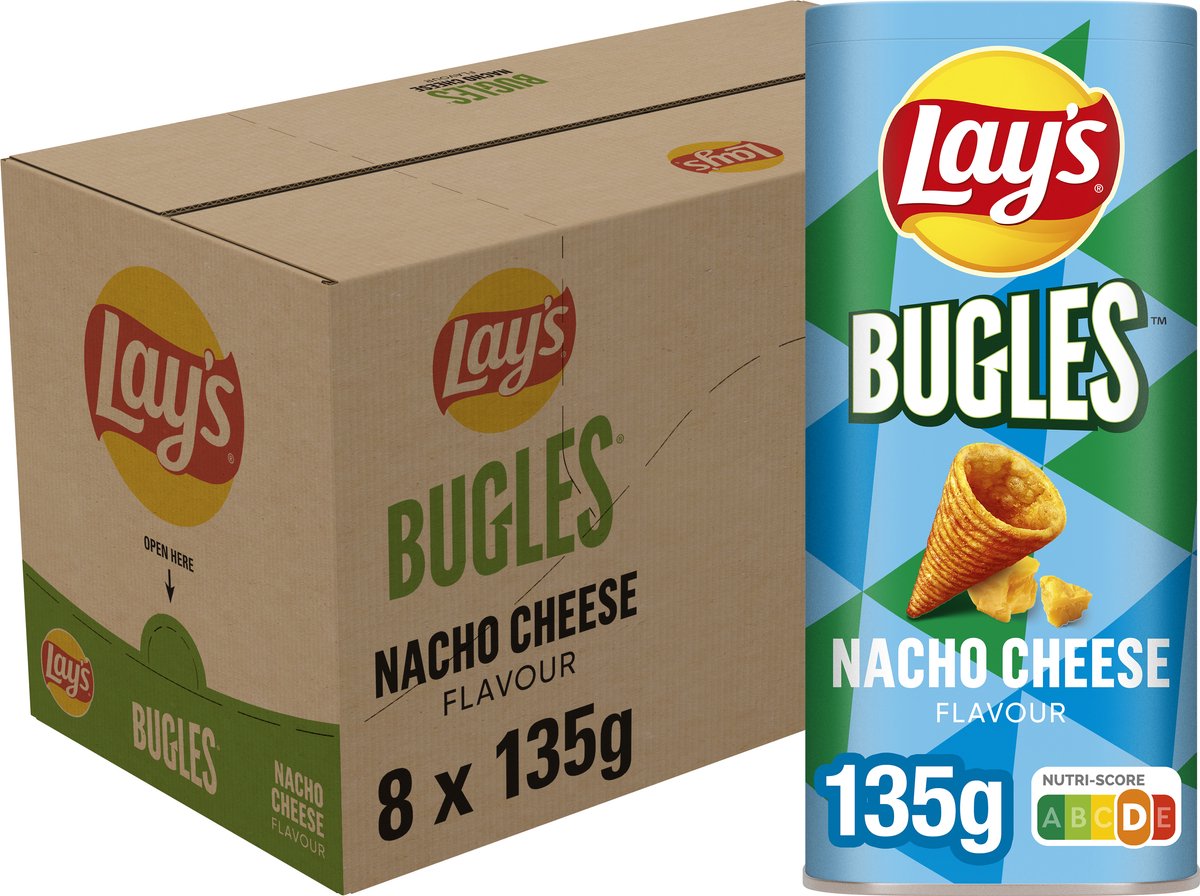 Lay's bugles nacho cheese bus (8x 135gr)