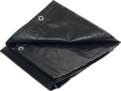 Black+decker black decker afdekzeil dekzeil voor aanhangers - 2x3m - zwart - waterdicht