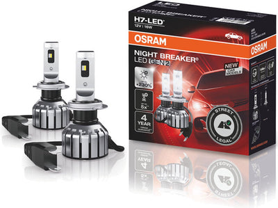 Osram h7 led koplamp 12v set night breaker led gen2 ece-goedgekeurd