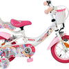 Volare unicorn kinderfiets - meisjes - 12 inch - wit - twee handremmen