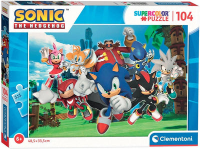Clementoni legpuzzel sonic, 104st.