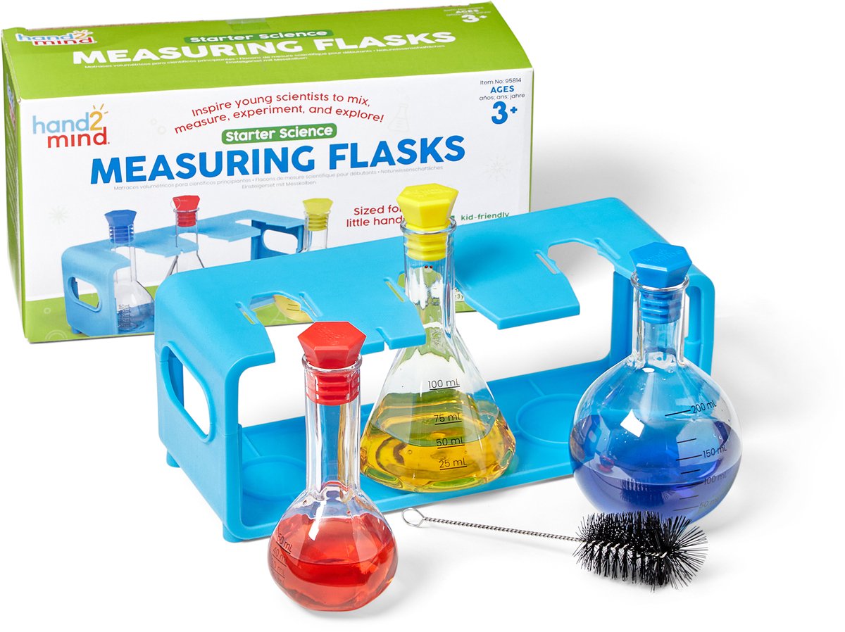 Learning resources starter science measuring flask set - 3+