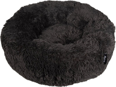District 70 fuzz donut hondenmand - donker grijs - large ø 80 cm