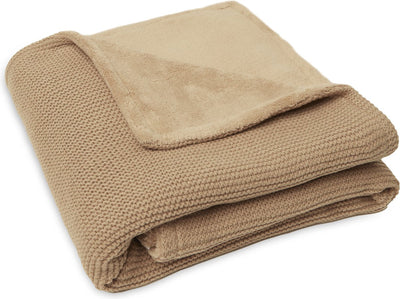 Jollein baby deken wieg 75x100cm basic knit - biscuit fleece