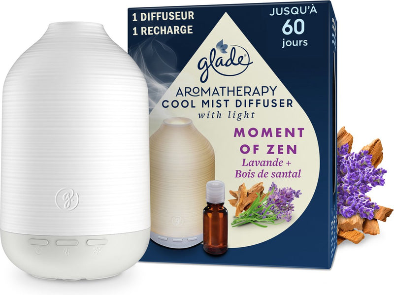 Glade aromatherapy cool mist diffuser houder moment of zen