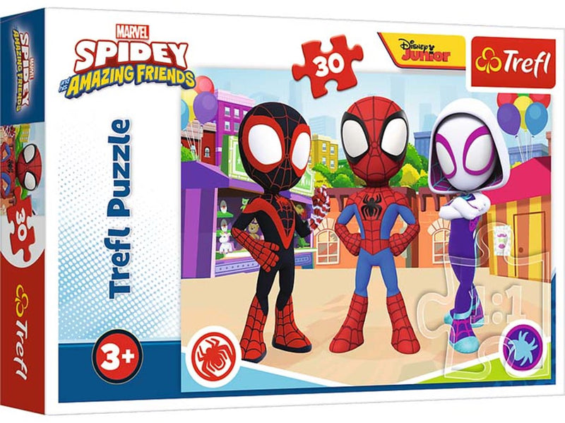 Trefl spidey legpuzzel 30 stukjes marvel spider-man kinderpuzzel.