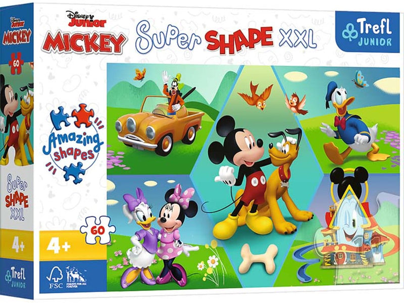 Trefl 60xxl - het is altijd leuk met mickey! disney mickey m