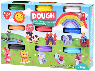 Playgo kleiset 9 kleuren - 9x56gram