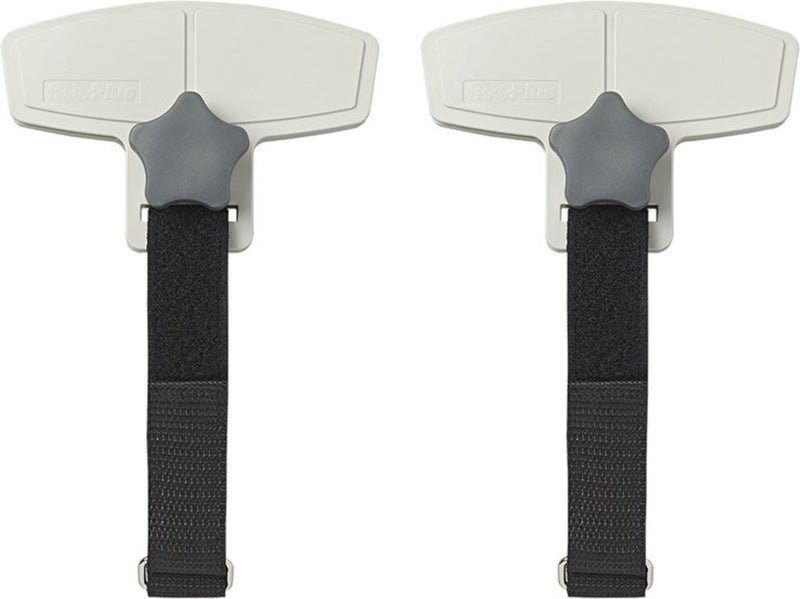 Proplus luifel bevestigingsclips - anti-flapperen - zwart - set van 2