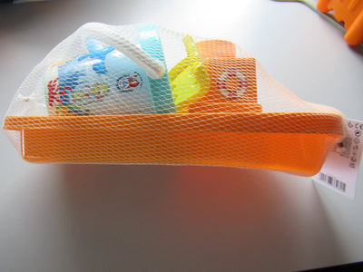 Androni happy fish emmerset 4-delig – oranje met visjesprint
