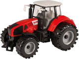 Toi-toys tractor met frictie rood, 19cm - afbeelding 1