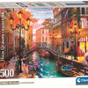 Clementoni - puzzel - 500 stukjes - zonsondergang over venetiã« - puzzel voor volwassenen - high quality collection