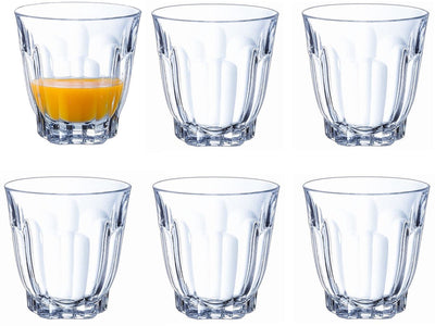 Arcoroc - tumbler drinkglazen - 6x stuks - transparant - 350 ml - hardglas - waterglazen - voor dagelijks gebruik