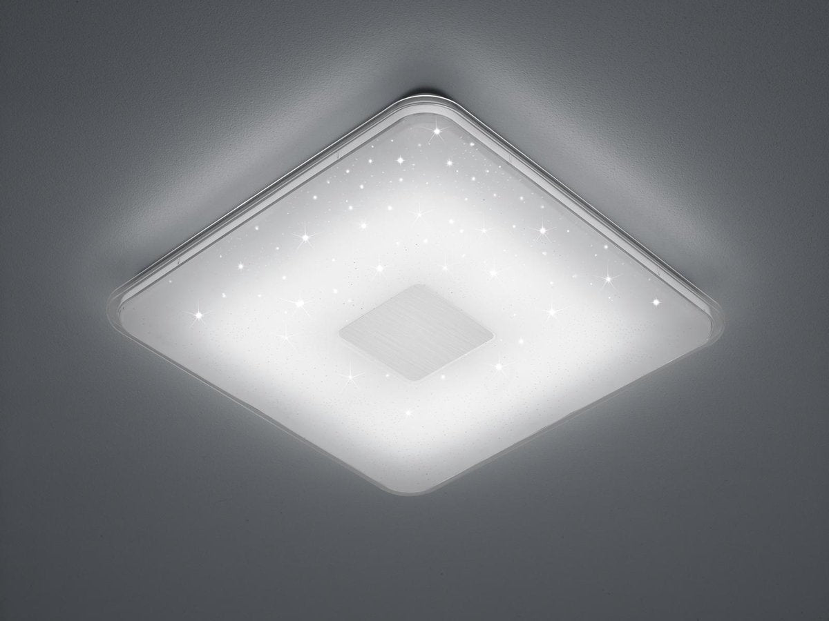Trio samurai - plafondlamp - wit - incl. 1x smd 21,5 w - voetschakelaar