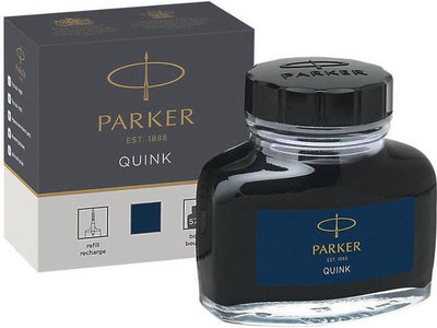 Parker vulpeninktfles | blauwzwarte quink inkt | 57 ml schrijfinkt voor vulpen