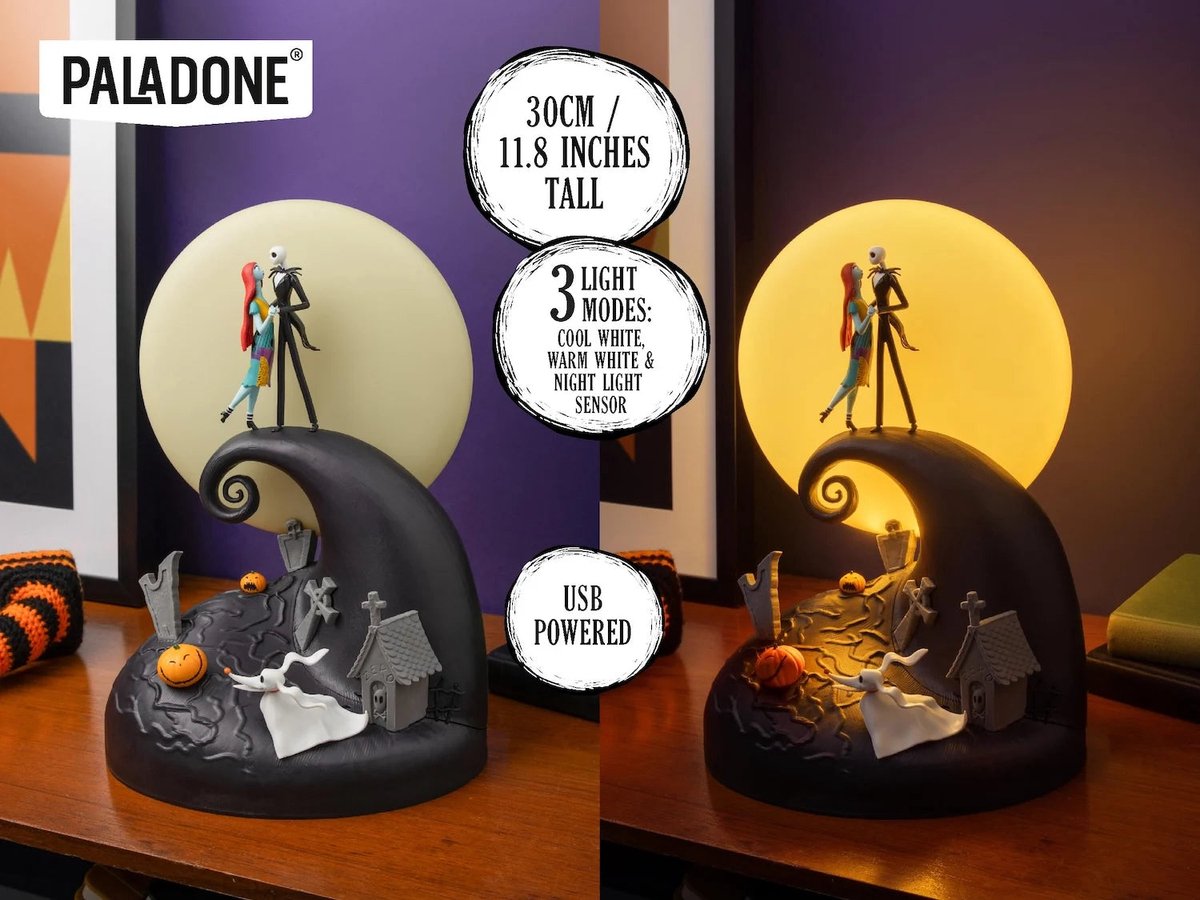Paladone products nightmare before christmas lamp diorama