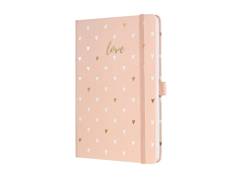 Sigel notitieboek a5 - jolie - 174 pagina's - 80 grams - lijn - pink love - si-jn335