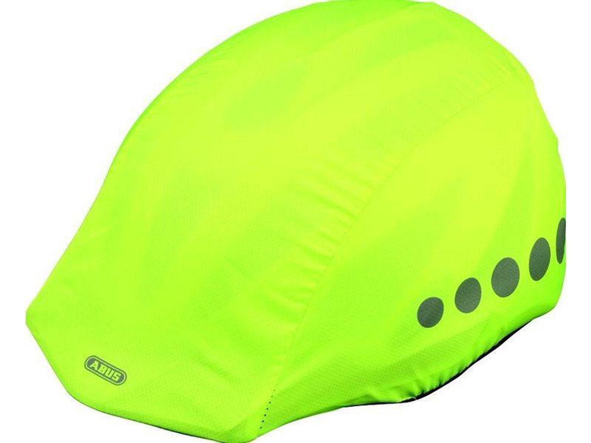 Abus regenhoes helm geel universeel