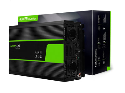 Green cell omvormer 24v naar 230v zuivere sinusgolf 2000w - voor vrachtwagens - inv20