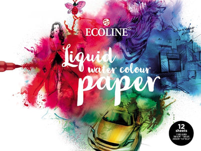 Ecoline aquarelpapierblok, 24x32cm, 290 g m, 12 vellen