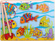 Bigjigs puzzel spel - visjes vangen - tropische vissen - 8st.