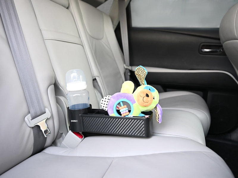 Dooky® dooky car - seat storage buddy - organizer bevestigd tussen autostoelen - zwart