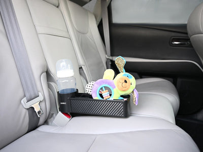 Dooky car - seat storage buddy - organizer bevestigd tussen autostoelen - zwart