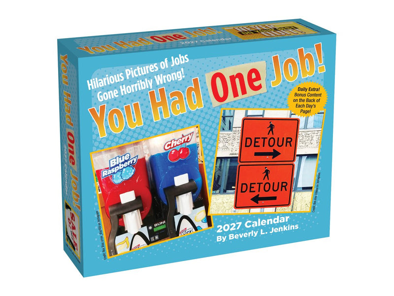 Kalender 2027 – you had one job – humoristische mislukkingen – dagelijkse scheurkalender