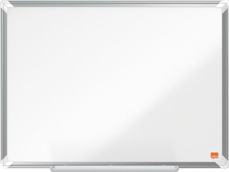 Nobo premium plus magnetisch whiteboard emaille - met pennengoot - inclusief whiteboard marker - 600x450mm