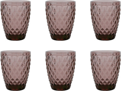 Medard de noblat - diamond - glas 22 cl - paars - 6 delig