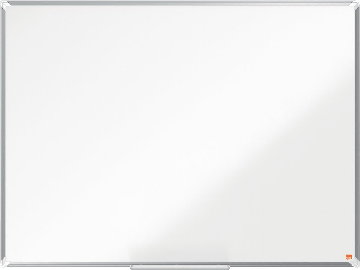 Nobo premium plus magnetisch whiteboard emaille - met pennengoot - inclusief whiteboard marker - 1200x900mm