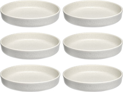 Leonardo roma bord diep 20cm creme - set 6