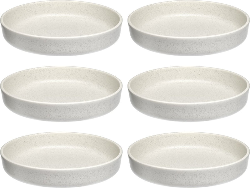 Leonardo roma bord diep 20cm creme - set 6
