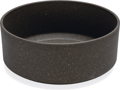 Designed by lotte noor voerbak hond - eetbak drinkbak - vaatwasserbestendig - bamboe - grijs - 21 cm