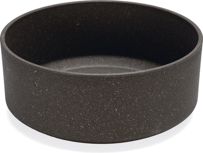 Designed by lotte noor voerbak hond - eetbak drinkbak - vaatwasserbestendig - bamboe - grijs - 21 cm